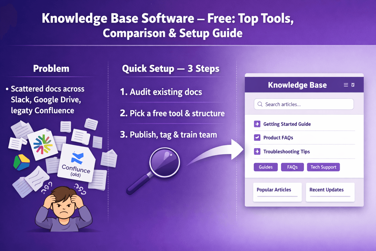 Knowledge Base Software Free: Top Tools, Comparison & Setup Guide