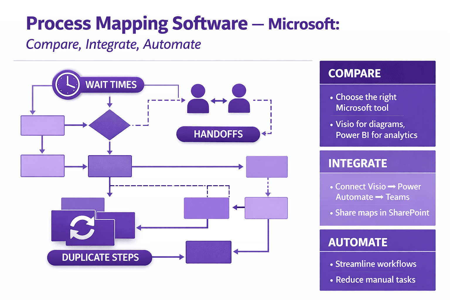 Process Mapping Software Microsoft: Compare, Integrate, Automate